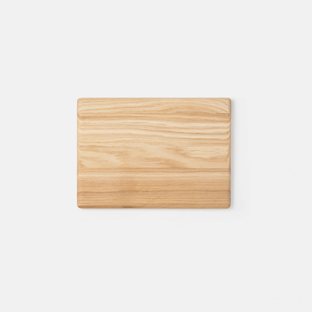 Planche à découper en chêne 25×18 cm vue de dessus